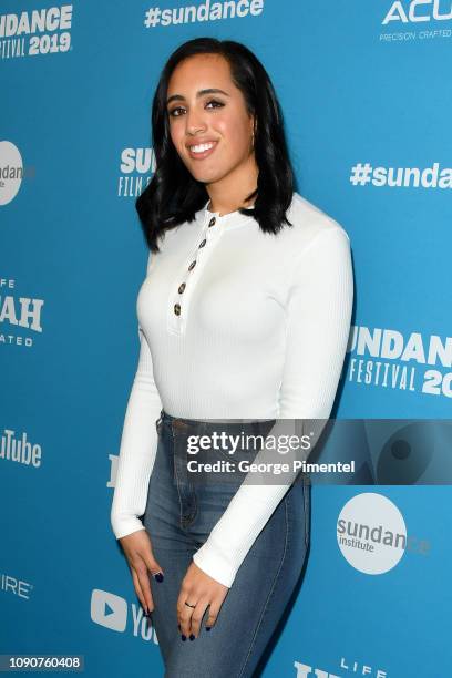 Simone Alexandra Johnson attends the surprise screening of "Fighting With My Family" during the 2019 Sundance Film Festival at The Ray on January 28,...