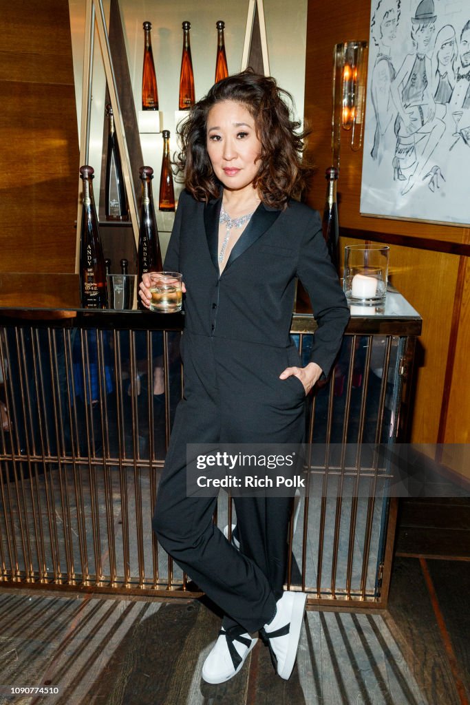 Sandra Oh & Andy Samberg Celebrate With Tequila Don Julio 1942 At Their Private Golden Globes After-Party On Sunday, January 6