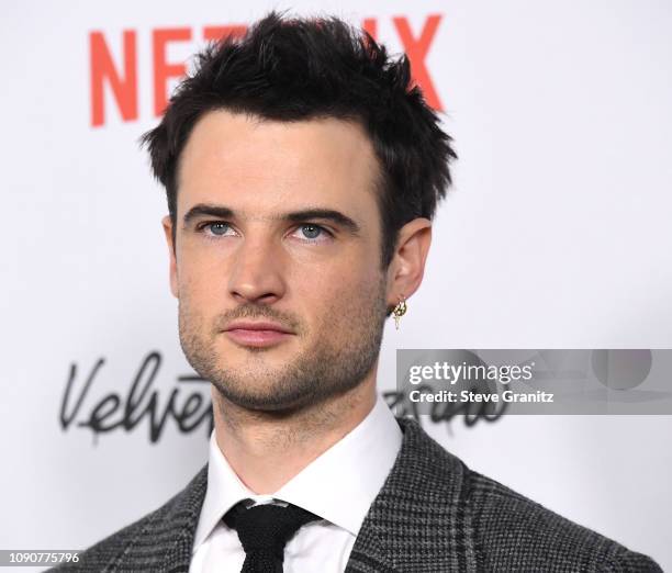 Brett Dalton arrives at the Los Angeles Premiere Screening Of "Velvet Buzzsaw" at American Cinematheque's Egyptian Theatre on January 28, 2019 in...