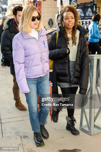 Actress Ana Mulvoy Ten and film director Tayarisha Poe attend the 2019 Sundance Film Festival on January 28, 2019 in Park City, Utah.