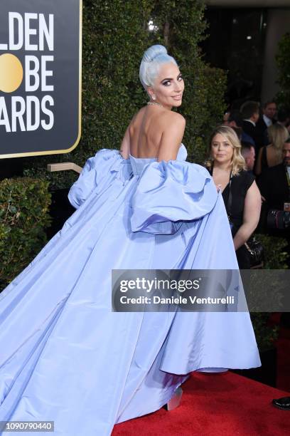 Lady Gaga attends the 76th Annual Golden Globe Awards at The Beverly Hilton Hotel on January 06, 2019 in Beverly Hills, California.