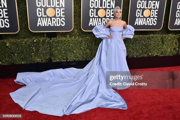 Lady Gaga attends the 76th Annual Golden Globe Awards at The Beverly Hilton Hotel on January 06, 2019 in Beverly Hills, California.