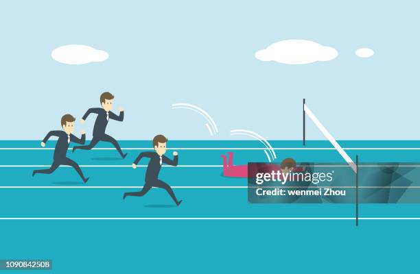 ilustrações de stock, clip art, desenhos animados e ícones de tripping - tropeçar cair