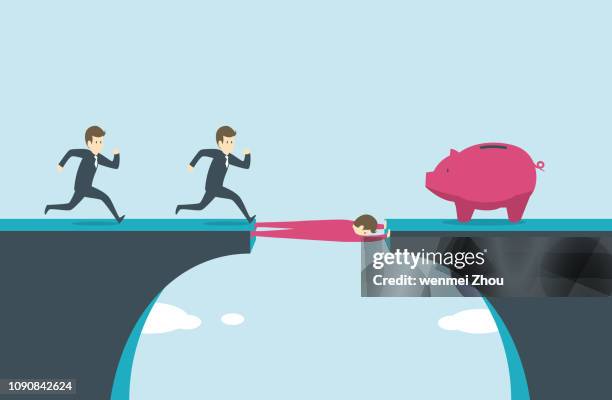 accessibility - bridging the gap stock illustrations