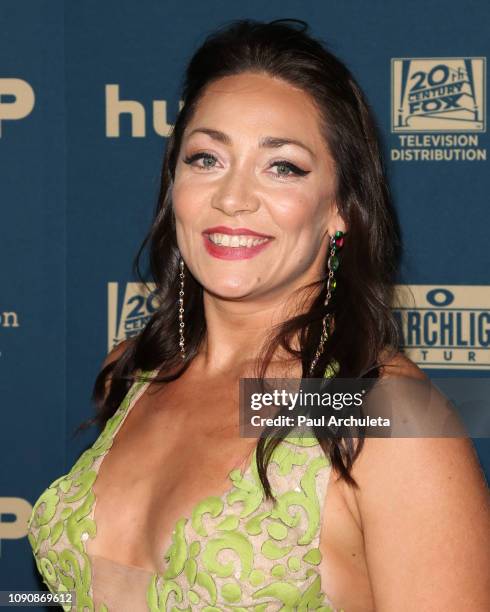 Olympic Athlete Katie Uhlaender attends the FOX, FX and Hulu 2019 Golden Globe Awards after party at The Beverly Hilton Hotel on January 06, 2019 in...