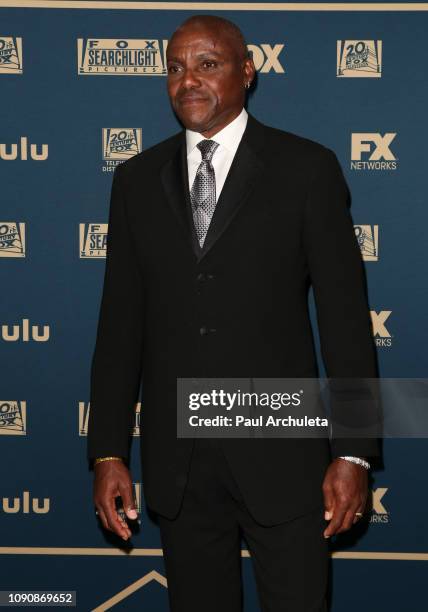 Olympic Athlete Carl Lewis attends the FOX, FX and Hulu 2019 Golden Globe Awards after party at The Beverly Hilton Hotel on January 06, 2019 in...