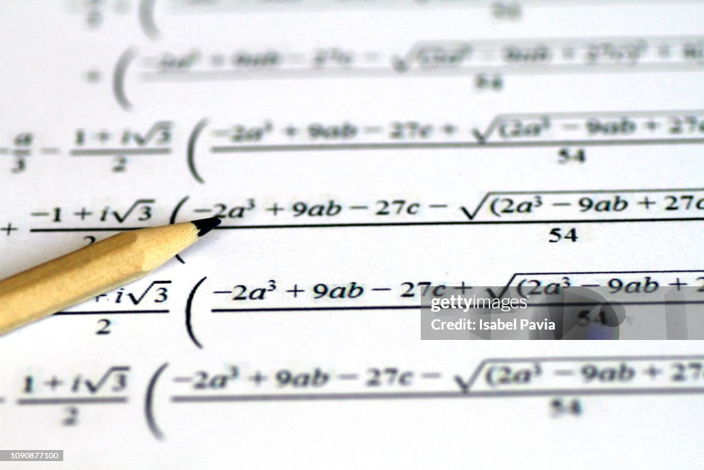 Random Math Equations On Paper Math Equations On Paper With Pencil High-Res Stock Photo - Getty Images