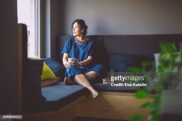 businesswoman taking a break - contemplation stock pictures, royalty-free photos & images