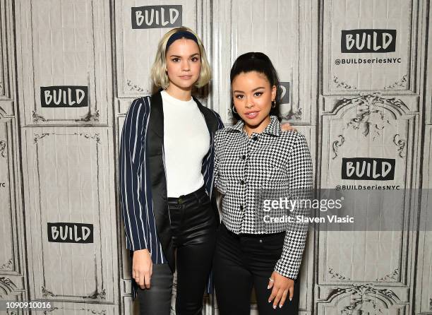 Actresses Maia Mitchell and Cierra Ramirez visit Build Series to discuss drama TV series ÒGood Trouble" at Build Studio on January 29, 2019 in New...