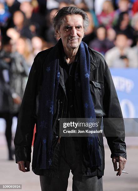 Actor Harry Dean Stanton arrives at the Los Angeles Premiere "Rango" at Regency Village Theatre on February 14, 2011 in Westwood, California.