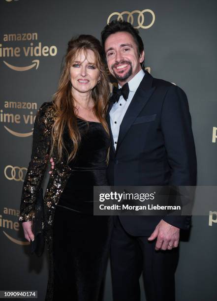 Richard Hammond and Mindy Hammond arrives at Amazon Prime Video's Golden Globe Awards After Party at The Beverly Hilton Hotel on January 06, 2019 in...