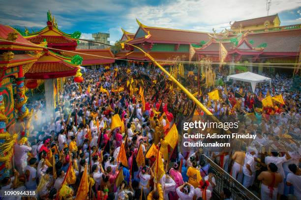 phuket vegetarian festival thailand - phuket province stock pictures, royalty-free photos & images