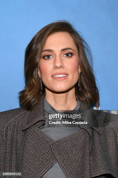 Actress Allison Williams visits the SiriusXM Studios on January 07, 2019 in New York City.