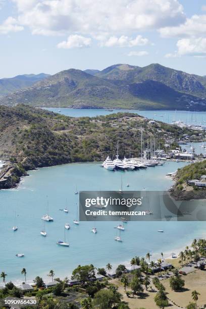 english harbour, antigua - antigua and barbuda stock pictures, royalty-free photos & images