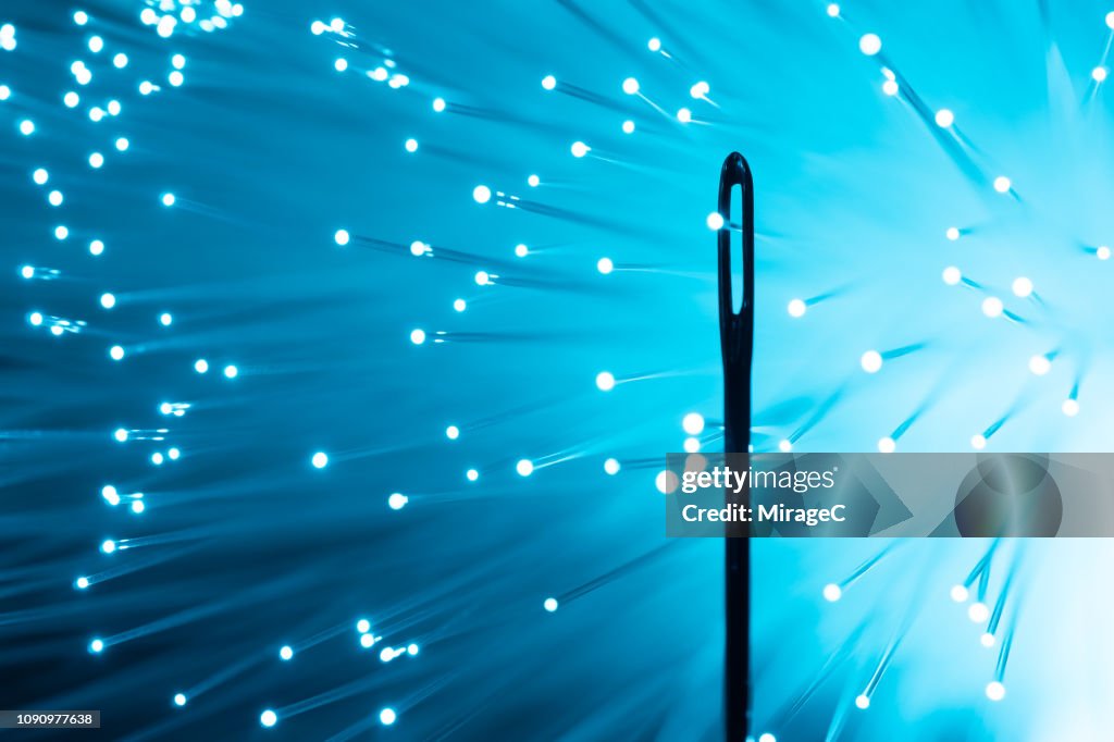 Fiber Optics Passing Through Needle's Eye