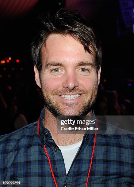Actor Will Forte attends the launch of AG Adriano Goldschmied's "backstAGe presents:" initiative featuring The Black Keys at the Marquee Nightclub at...
