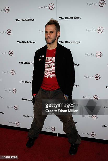 Actor Dominic Monaghan arrives at the launch of AG Adriano Goldschmied's "backstAGe presents:" initiative featuring The Black Keys at the Marquee...