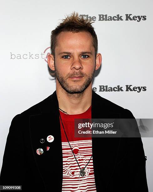 Actor Dominic Monaghan arrives at the launch of AG Adriano Goldschmied's "backstAGe presents:" initiative featuring The Black Keys at the Marquee...