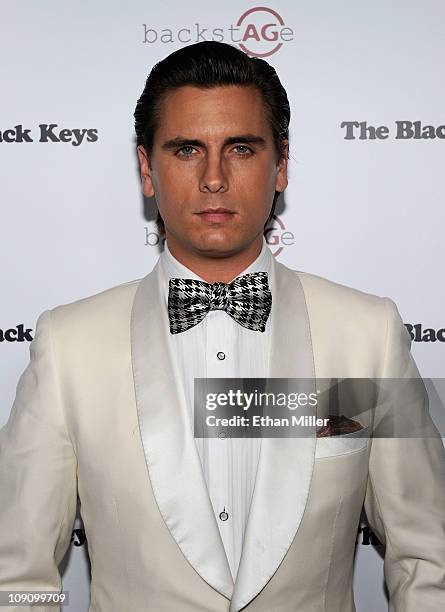 Television personality Scott Disick arrives at the launch of AG Adriano Goldschmied's "backstAGe presents:" initiative featuring The Black Keys at...