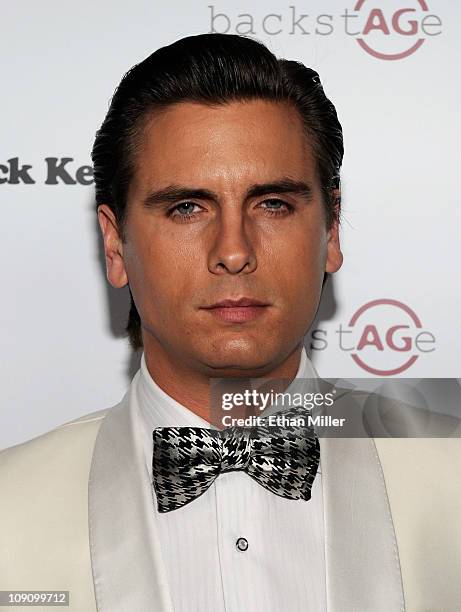 Television personality Scott Disick arrives at the launch of AG Adriano Goldschmied's "backstAGe presents:" initiative featuring The Black Keys at...