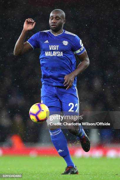 Souleymane Bamba of Cardiff during the Premier League match between Arsenal FC and Cardiff City at Emirates Stadium on January 29, 2019 in London,...