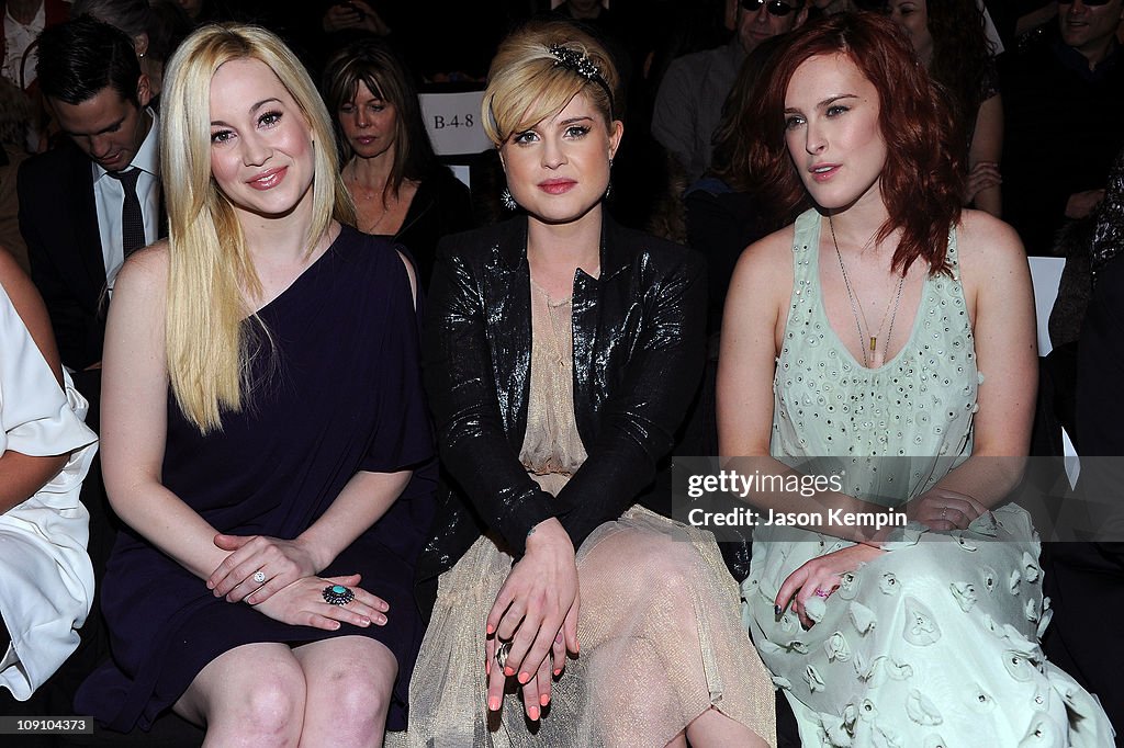 Badgley Mischka - Front Row - Fall 2011 Mercedes-Benz Fashion Week