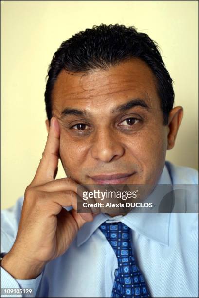 Farid Smahi, Regional Councillor Of The Ile-De-France Area And Member Of The French Far Right Wing Party "Front National" Political Bureau. At Home...