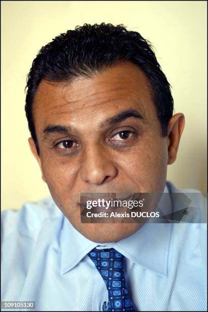 Farid Smahi, Regional Councillor Of The Ile-De-France Area And Member Of The French Far Right Wing Party "Front National" Political Bureau. At Home...