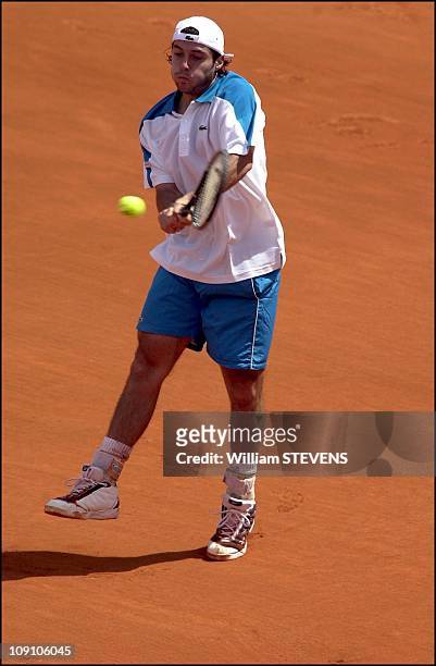 Roland Garros Tennis Tournament On May 29Th, 2002 In Paris, France. Sebastien Grosjean