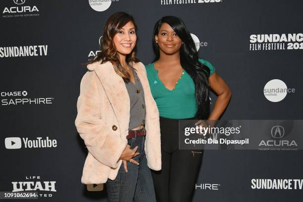 Rain Valdez and Alexandra Grey attend the GLAAD Hosts Beyond The Transition Narrative: Transgender Storytelling In The 21st Century Panel during the...