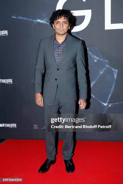 Director of the movie M. Night Shyamalan attends the Exceptional Projection of the movie "Glass" at la cinematheque on January 07, 2019 in Paris,...