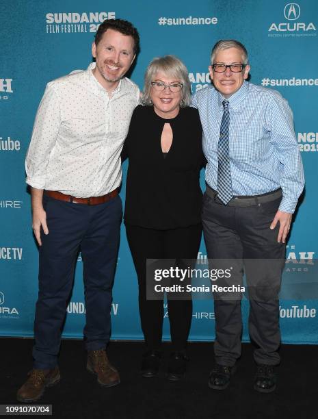 Tim Mason, Julia Sweeney, and Abby McEnany attend the Indie Episodic Program 2 during the 2019 Sundance Film Festival at Prospector Square Theatre on...