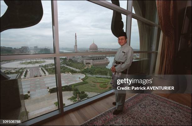 Malaysian Prime Minister Mahathir'S Architectural Legacy On January 3Rd, 2003 In Putrajaya, Malaysia. Prime Minister Mohamad Mahathir'S Office...