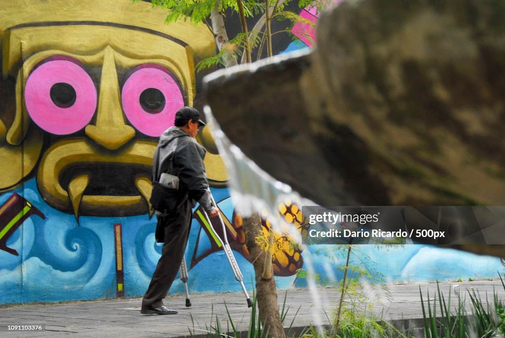 Watched by the god, Mexico City