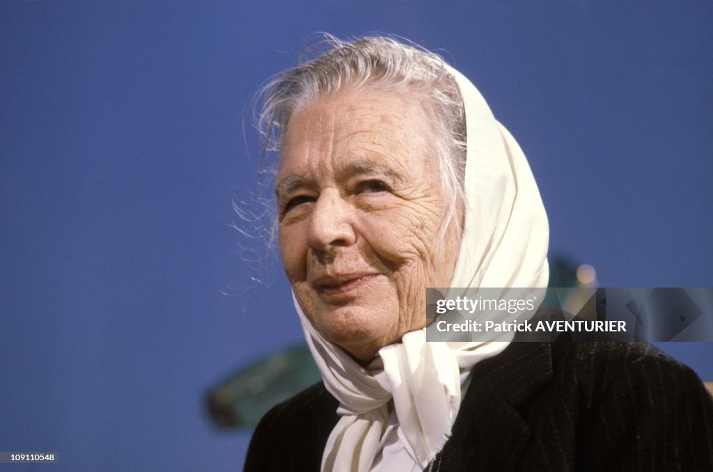 Marguerite Yourcenar On The News Of Tf1 On February 11, 1986 In Paris, France