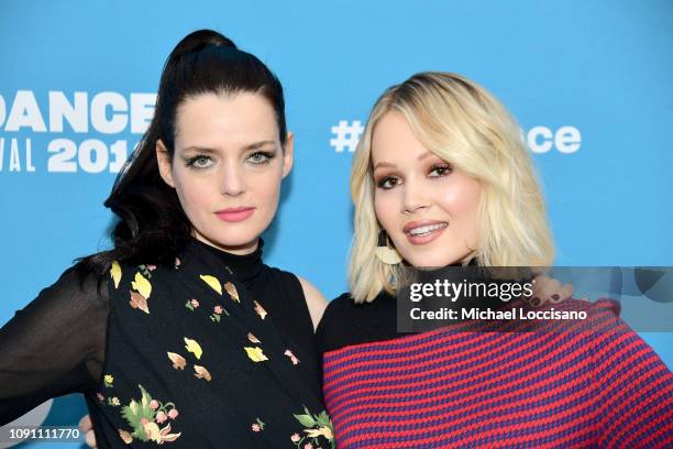 Roxane Mesquida and Kelli Berglund attend the Gregg Araki's New Starz Series "Now Apocalypse" Premiere during the 2019 Sundance Film Festival at...