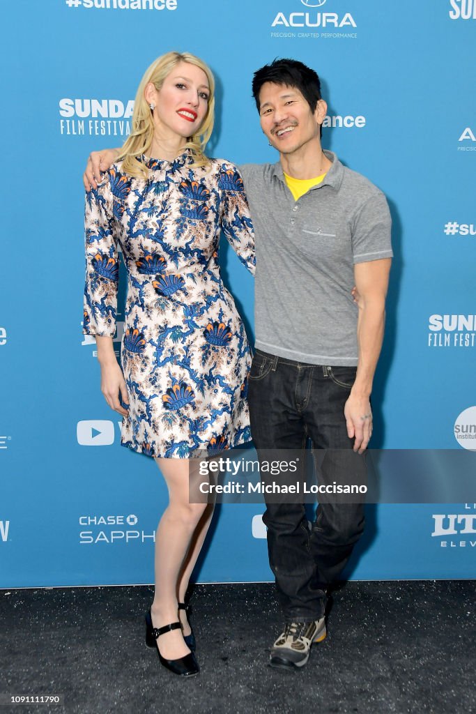 Karley Sciortino and Gregg Araki attend the Gregg Araki's New Starz