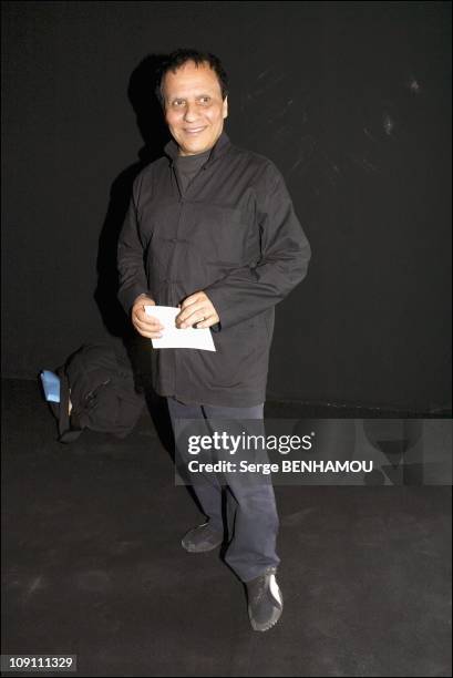 People At The Christian Dior Fall-Winter 2003-2004 Haute Couture Show On July 7, 2003 In Paris, France. Azzedine Alaia