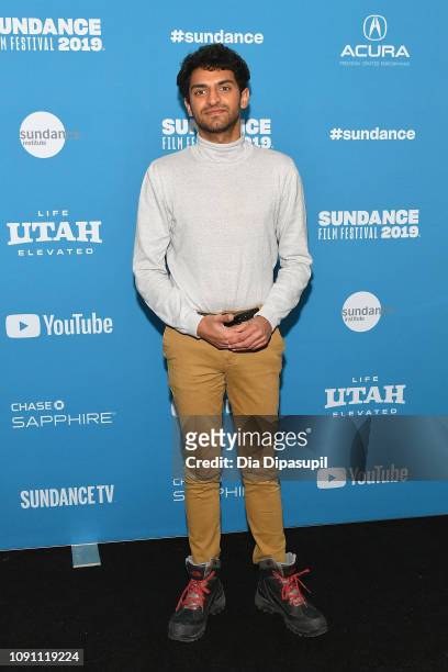 Karan Soni attends the "Corporate Animals" Premiere during the 2019 Sundance Film Festival at Eccles Center Theatre on January 29, 2019 in Park City,...