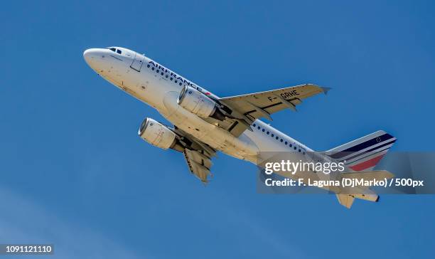 air france airbus a319 111 f-grhe - airbus a319 111 stock pictures, royalty-free photos & images