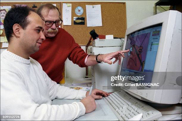 Jacques Rouxel, Author Of "The Shadoks" Cartoons On December 16Th, 1999 In Paris, France. Jacques Rouxel