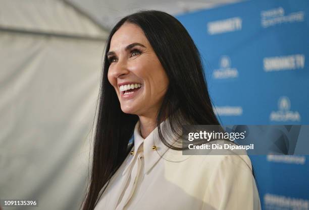 Demi Moore attends the "Corporate Animals" Premiere during the 2019 Sundance Film Festival at Eccles Center Theatre on January 29, 2019 in Park City,...