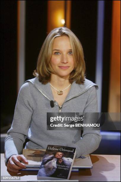 Tv Show "Vol De Nuit". On November 4, 2003 In Paris, France. Helene Grimaud
