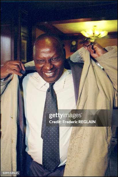 Goncourt And Renaudot Awards Ceremony On October 30Th, 2000 In Paris, France. Ahmadou Kourouma.