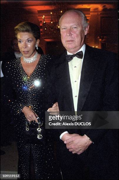 " Le Bal De Paris" On September 12Th, 2000 In Paris, France. Victor Emmanuel Of Savoy And Wife Marina