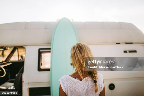 surf day is over - end of summer stock pictures, royalty-free photos & images