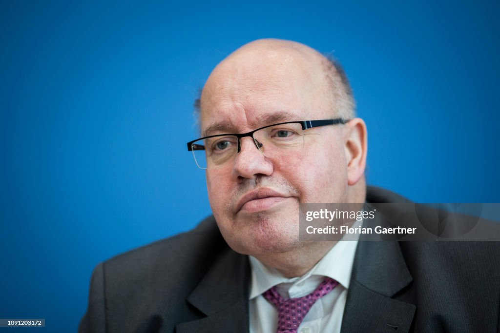 Peter Altmeyer German Economy Minister Peter Altmaier is pictured during a press ...