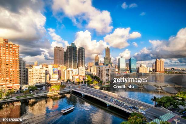 kaohsiung, taiwan, june 01 2018: southern located in taiwan, is a port city, has developed rapidly in recent years, many foreign visitors have come to kaohsiung. - kaohsiung stock pictures, royalty-free photos & images