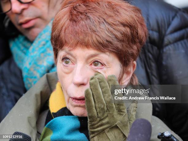 Karen Fraser speaks to media outside 361 University Ave. Court, Accused serial killer Bruce McArthur has pleaded guilty to first-degree murder in the...