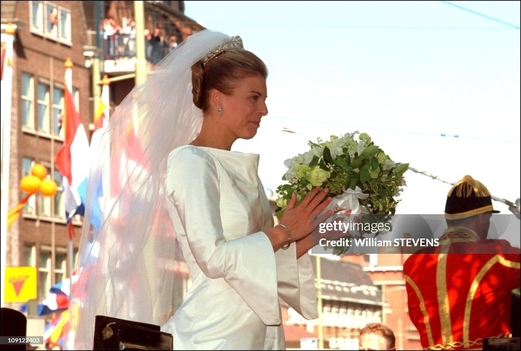 Wedding Of Prince Constantin And Laurentien Brinkhorst On May 19Th, 2001 In La Haye, Netherlands.